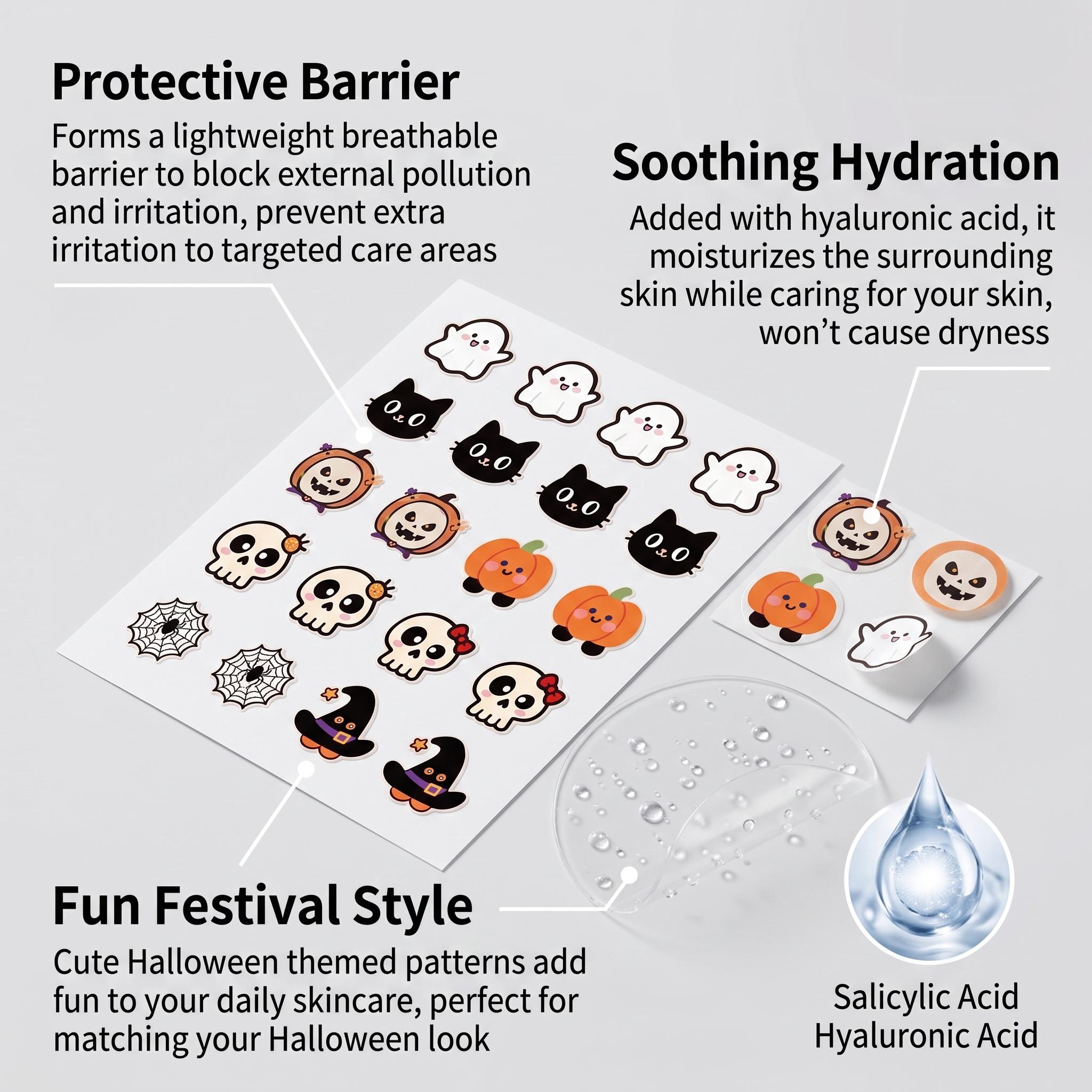 Skincare Salicylic Acid - Plester Jerawat Halloween Asam Salisilat Pembersih