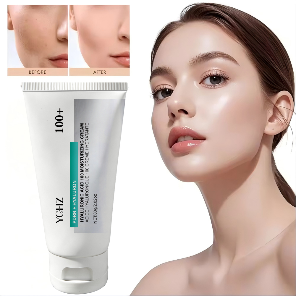 Ceramide Moisturizer - Krim Pelembap Asam Hialuronat 100%, Ringan,