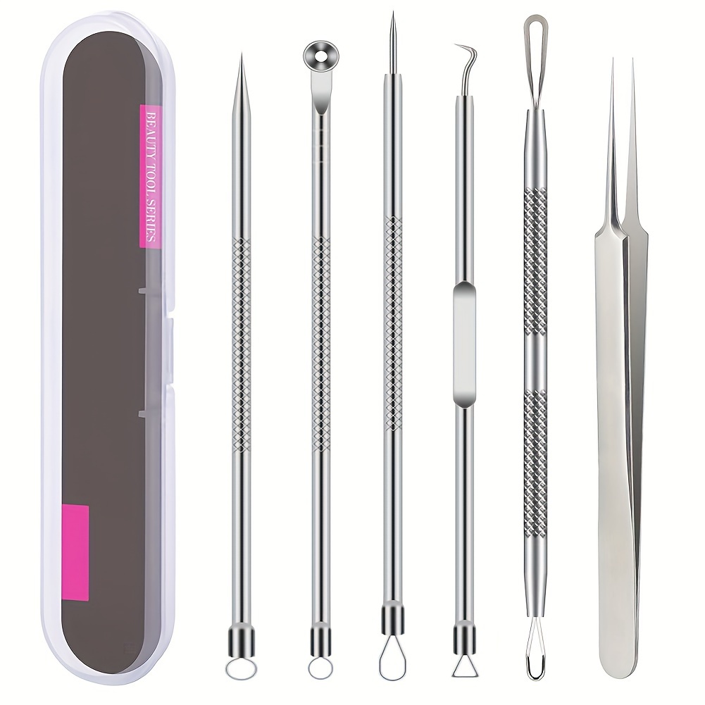 Skincare Ingredients Checker - ​ 6Pcs Alat Penghilang Komedo Stainless