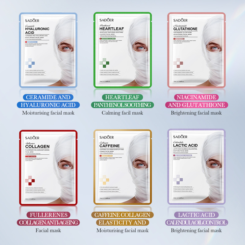 12 Lembar Masker Wajah SADOER  - Ceramide Moisturizer ulasan dan harga